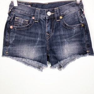 TRUE RELIGION denim Kori boyfriend SHORTS sz 23